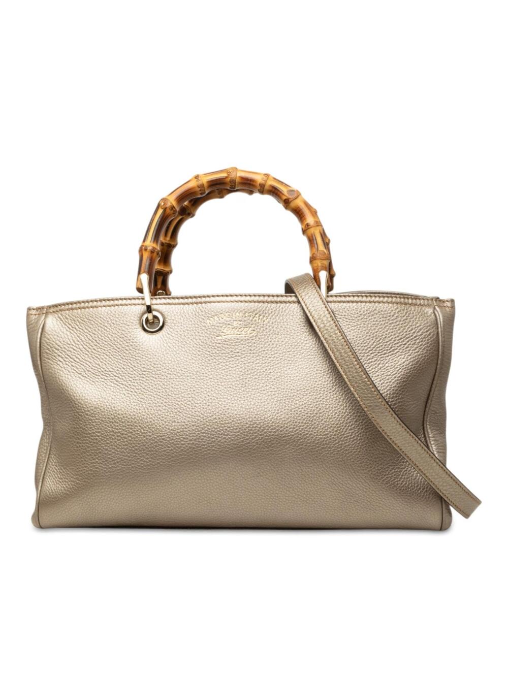 Gucci Medium Calfskin Bamboo Shopper #362330G72B